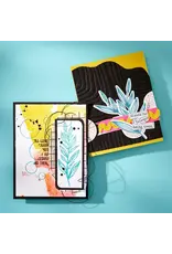 SPELLBINDERS SPELLBINDERS DINA WAKLEY MODERN BOTANICALS COLLECTION LINED CORNERS 3D EMBOSSING FOLDER