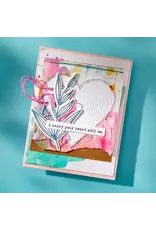 SPELLBINDERS SPELLBINDERS DINA WAKLEY MODERN BOTANICALS COLLECTION LINED CIRCLES EMBOSSING FOLDER