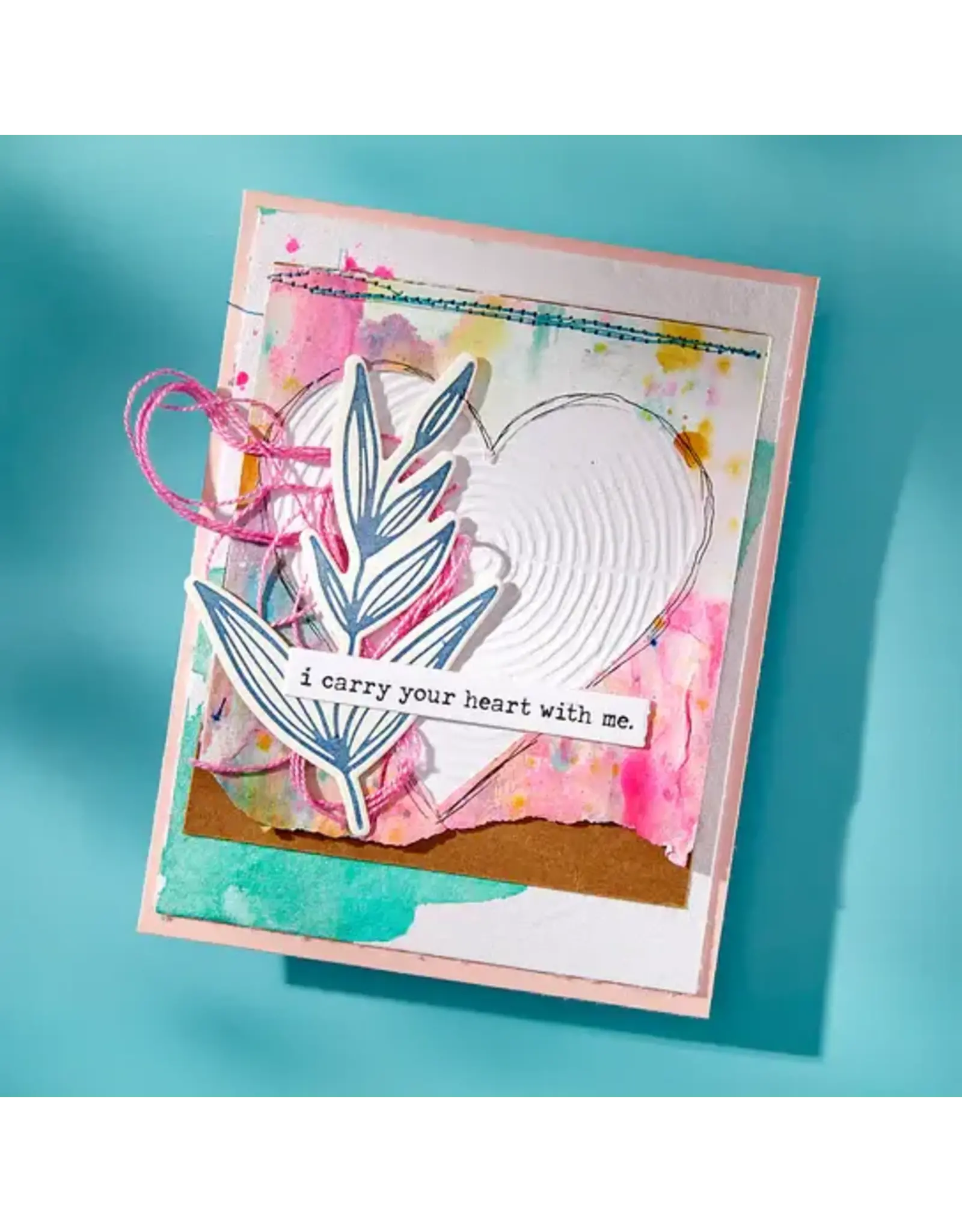 SPELLBINDERS SPELLBINDERS DINA WAKLEY MODERN BOTANICALS COLLECTION LINED CIRCLES EMBOSSING FOLDER