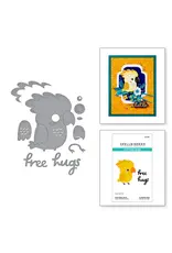 SPELLBINDERS SPELLBINDERS CHEERFUL CHIRPS COLLECTION FREE HUGS OSCAR DIE SET