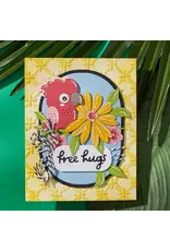 SPELLBINDERS SPELLBINDERS CHEERFUL CHIRPS COLLECTION FREE HUGS OSCAR DIE SET