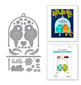 SPELLBINDERS SPELLBINDERS CHEERFUL CHIRPS COLLECTION PRETTY BIRDS DIE SET
