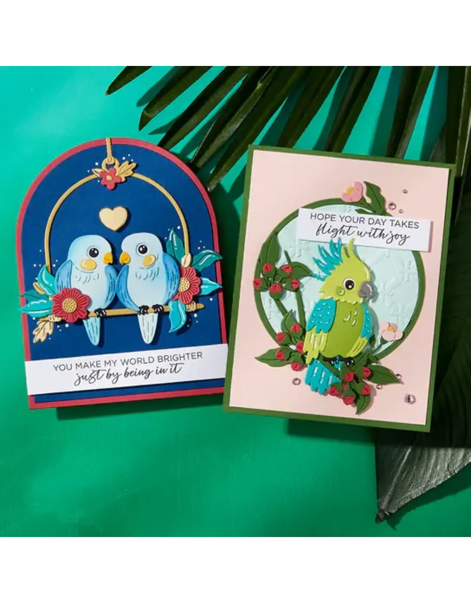 SPELLBINDERS SPELLBINDERS CHEERFUL CHIRPS COLLECTION PRETTY BIRDS DIE SET
