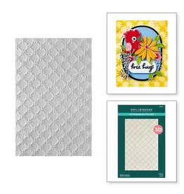 SPELLBINDERS SPELLBINDERS CHEERFUL CHIRPS COLLECTION BAMBOO SCREEN 3D EMBOSSING FOLDER
