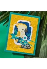 SPELLBINDERS SPELLBINDERS CHEERFUL CHIRPS COLLECTION BAMBOO SCREEN 3D EMBOSSING FOLDER