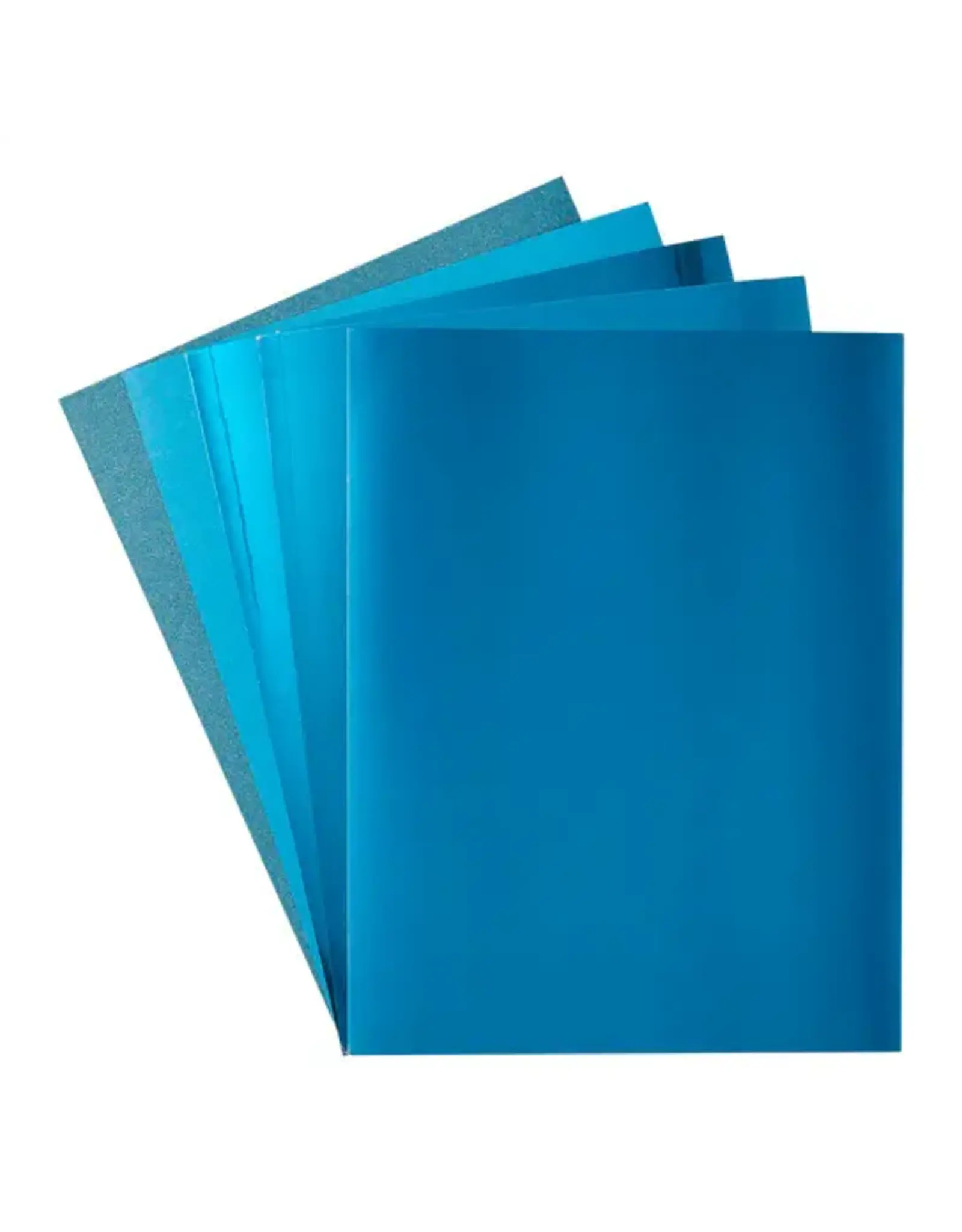 SPELLBINDERS SPELLBINDERS AQUAMARINE ASSORTED TREASURED CARDSTOCK 8.5x11 15/PK