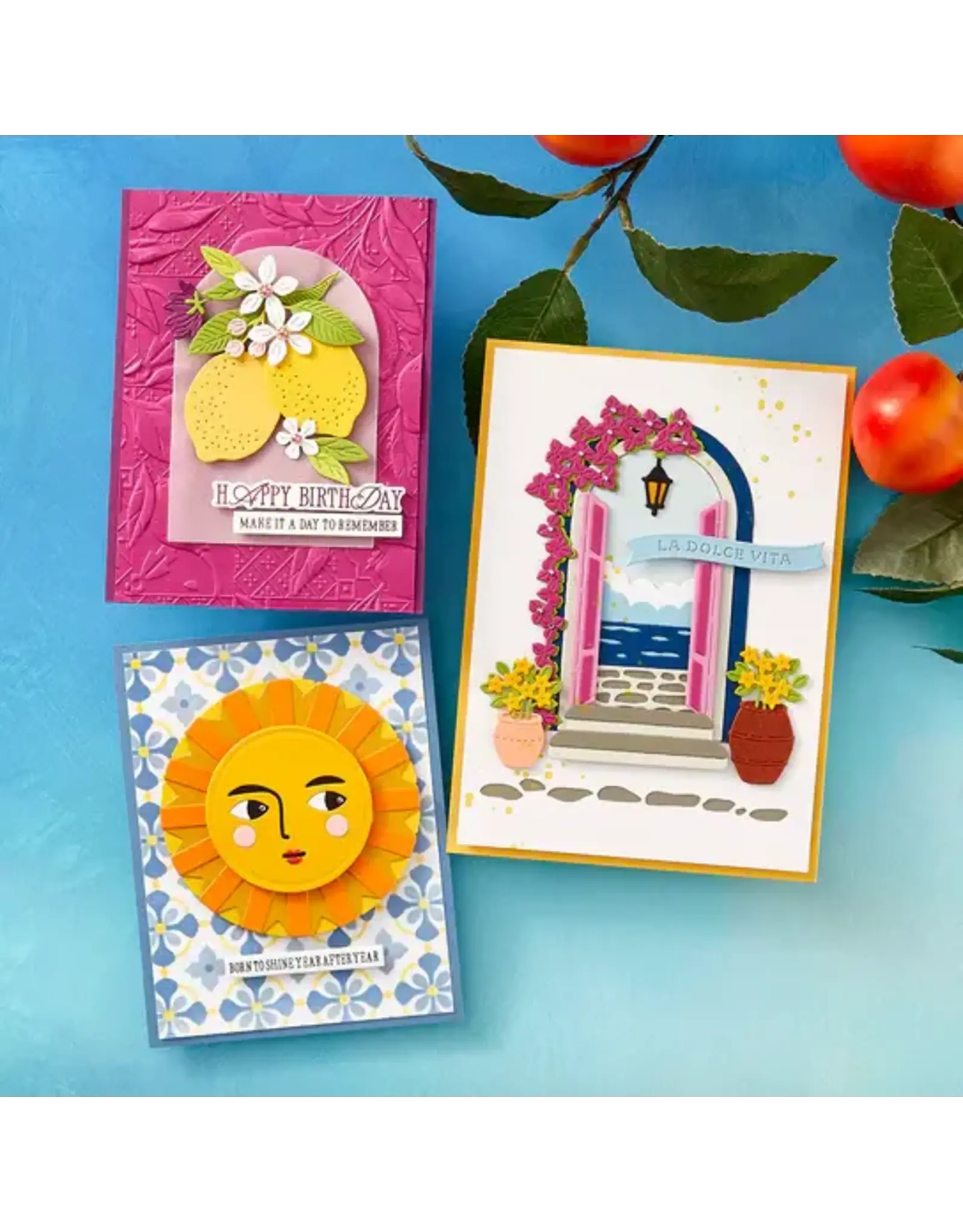 SPELLBINDERS SPELLBINDERS DOLCE VITA COLLECTION LEMON FRESCO 3D EMBOSSING FOLDER