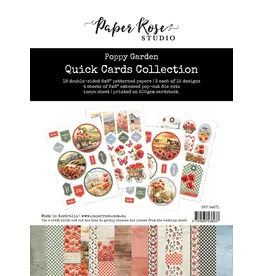 PAPER ROSE PAPER ROSE POPPY GARDEN QUICK CARDS KIT