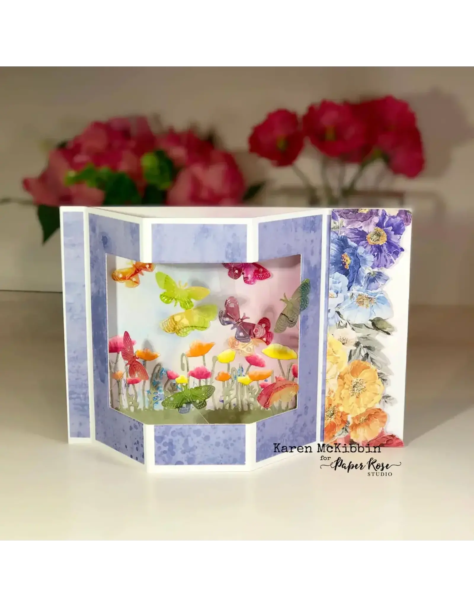 PAPER ROSE PAPER ROSE POPPY FIELD BORDER DIE