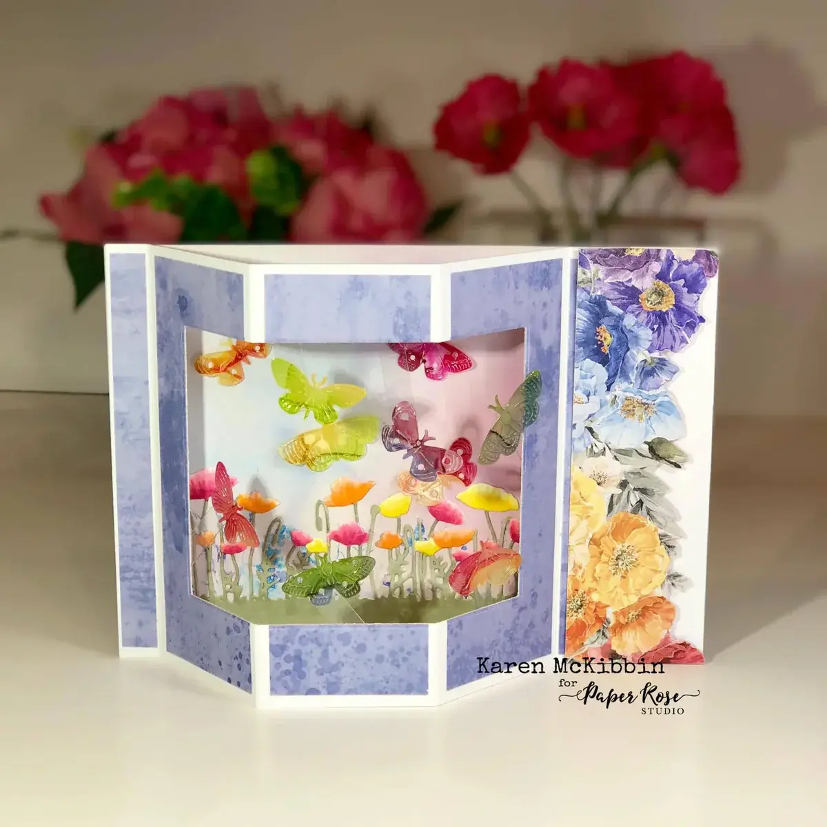 PAPER ROSE PAPER ROSE POPPY FIELD BORDER DIE