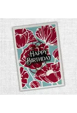 PAPER ROSE PAPER ROSE POPPY DECORATIVE BACKGROUND DIE