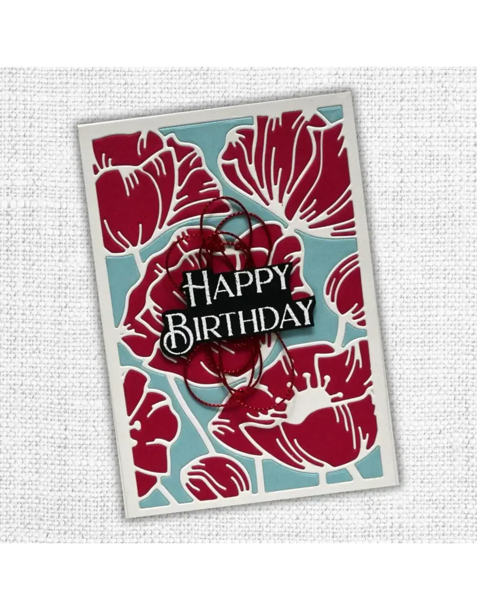 PAPER ROSE PAPER ROSE POPPY DECORATIVE BACKGROUND DIE