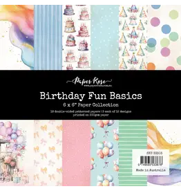 PAPER ROSE PAPER ROSE BIRTHDAY FUN 6x6 BASICS PAPER COLLECTION
