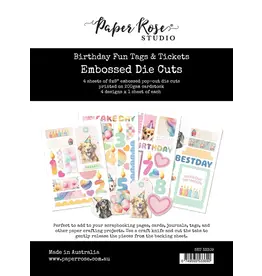PAPER ROSE PAPER ROSE BIRTHDAY FUN TAGS & TICKETS EMBOSSED DIE CUTS