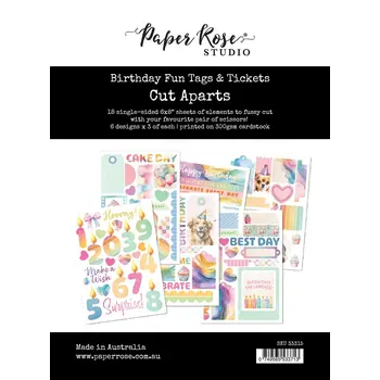 PAPER ROSE PAPER ROSE BIRTHDAY FUN TAGS & TICKETS CUT APARTS