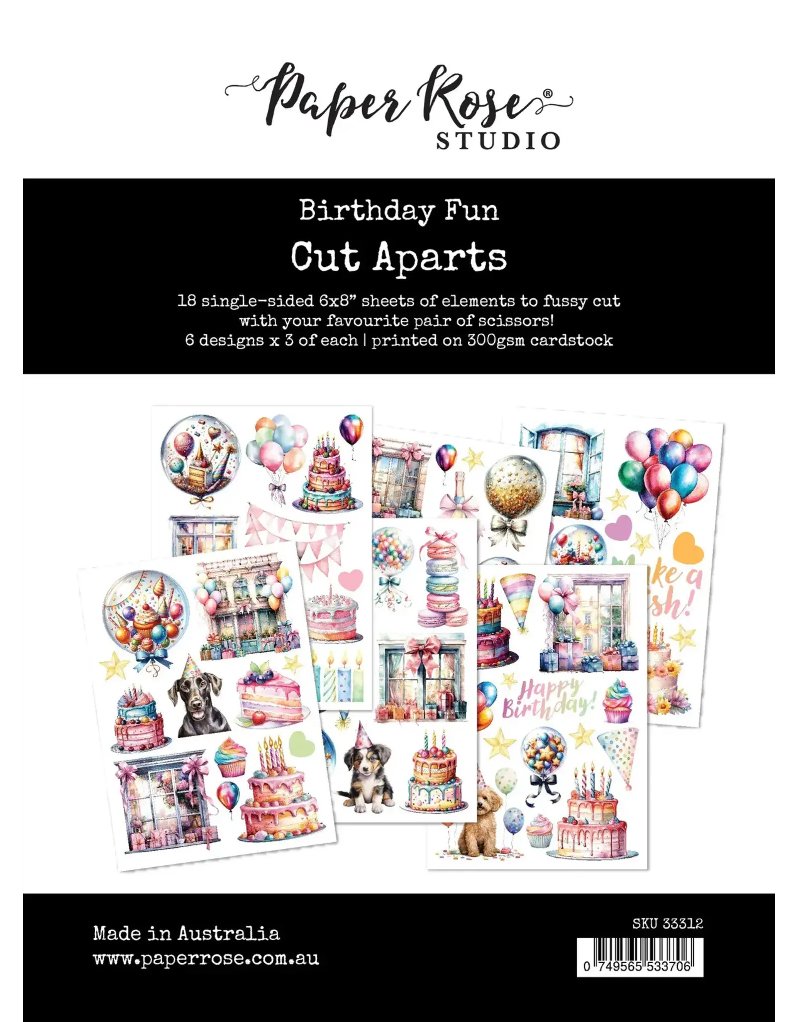 PAPER ROSE PAPER ROSE BIRTHDAY FUN CUT APARTS