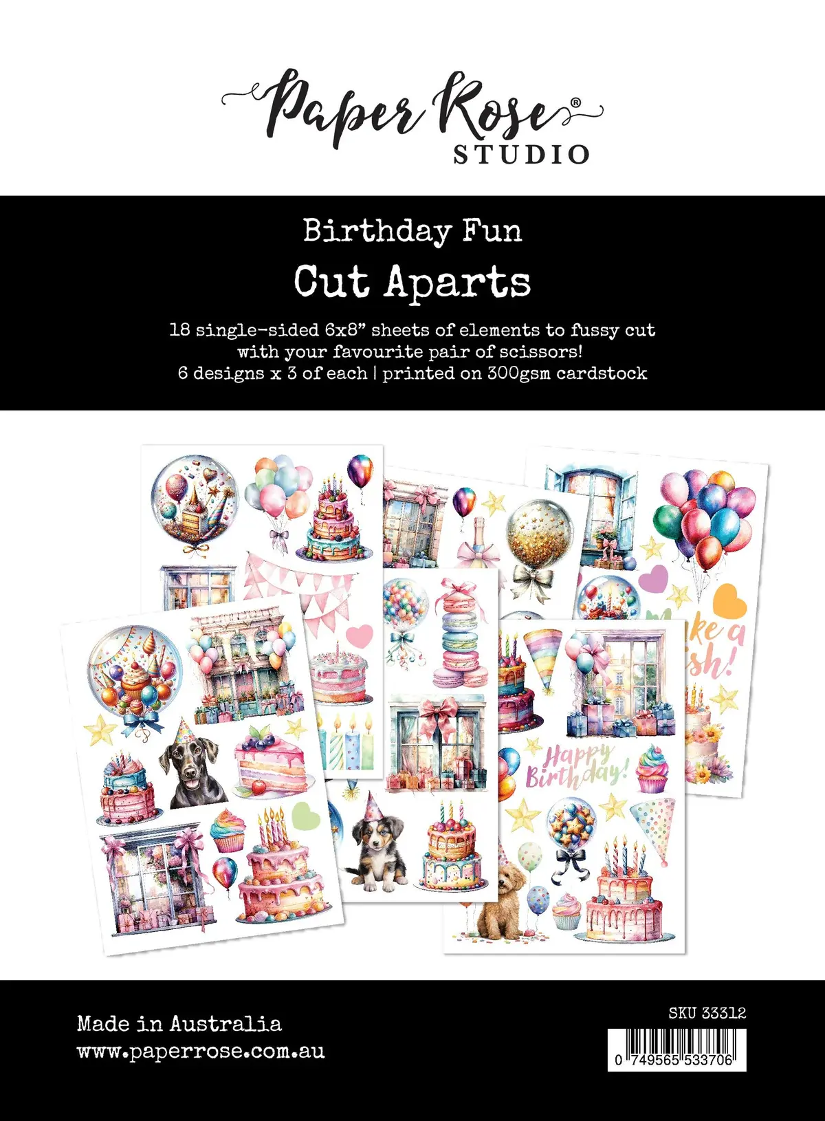 PAPER ROSE PAPER ROSE BIRTHDAY FUN CUT APARTS