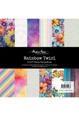 PAPER ROSE PAPER ROSE RAINBOW TWIRL 6x6 PAPER COLLECTION