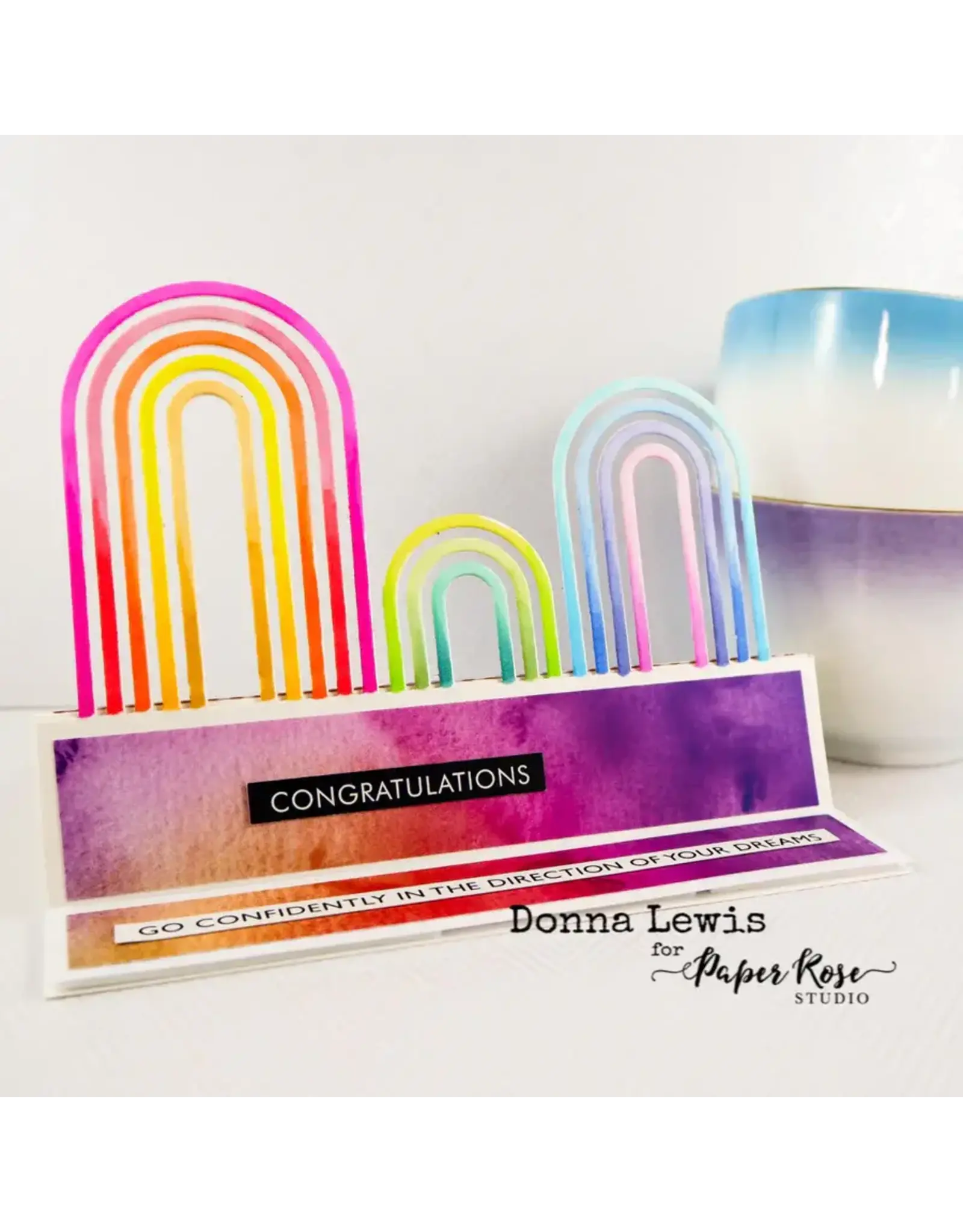 PAPER ROSE PAPER ROSE RAINBOW TWIRL 6x6 PAPER COLLECTION