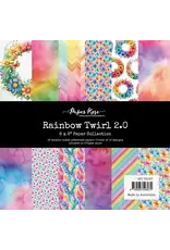 PAPER ROSE PAPER ROSE RAINBOW TWIRL 2.0 6x6 PAPER COLLECTION