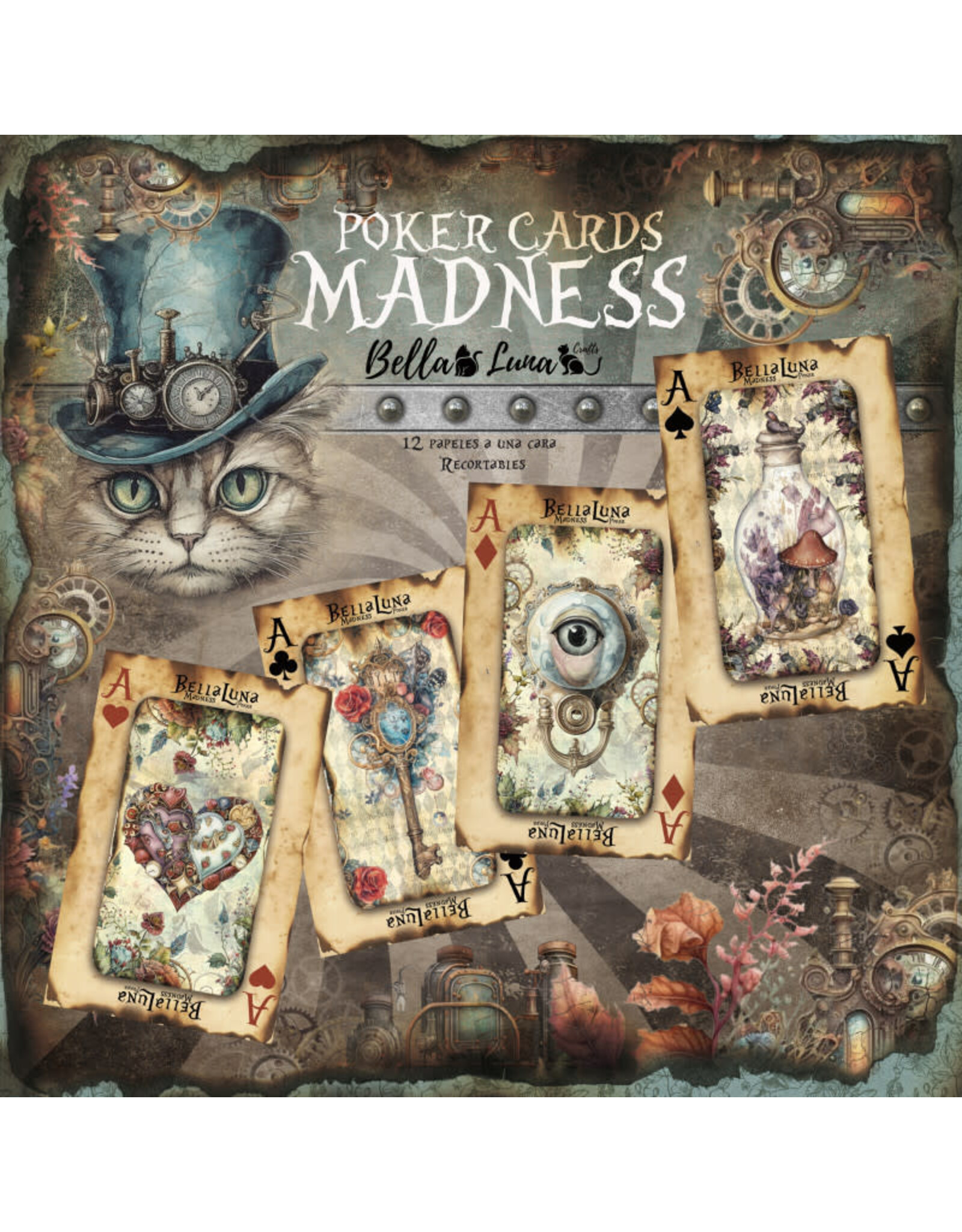 BELLA LUNA BELLA LUNA MADNESS POKER CARDS 12x12 COLLECTION PACK