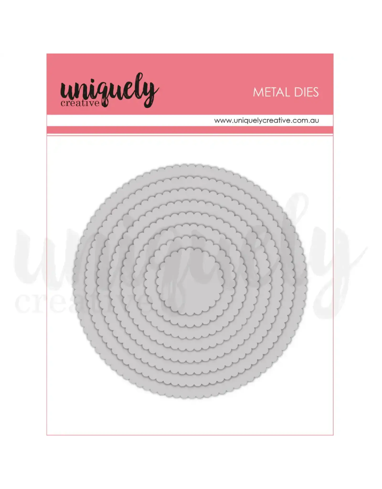 UNIQUELY CREATIVE UNIQUELY CREATIVE SCALLOPED NESTING CIRCLE DIE SET