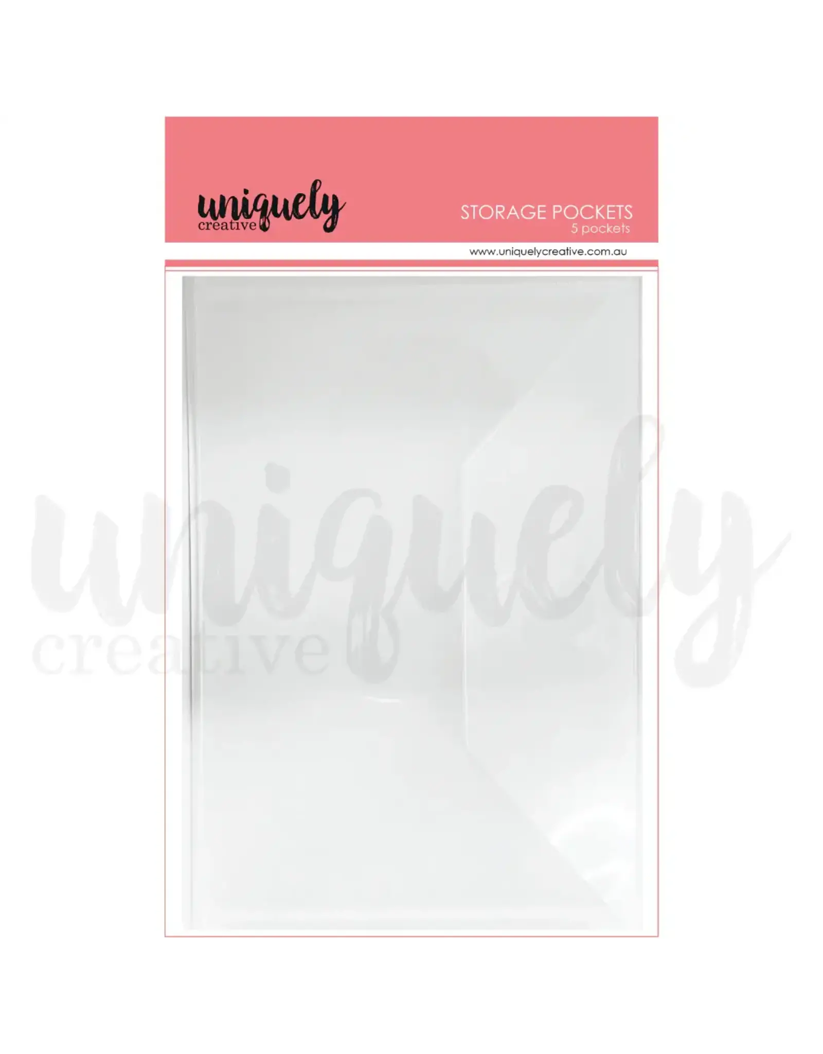 UNIQUELY CREATIVE UNIQUELY CREATIVE STORAGE POCKET 5.5x8.5 5/PK
