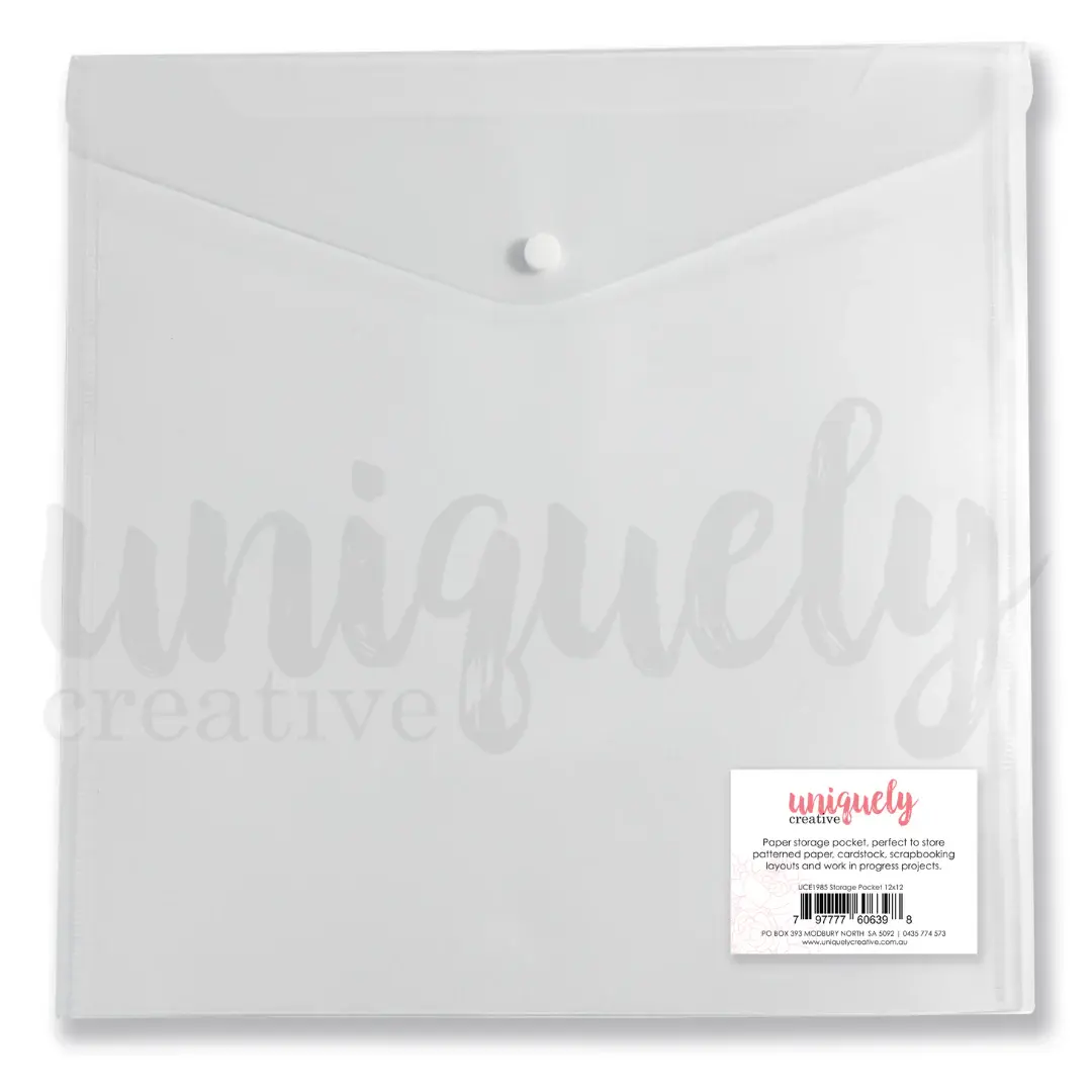 UNIQUELY CREATIVE UNIQUELY CREATIVE STORAGE POCKET 12x12