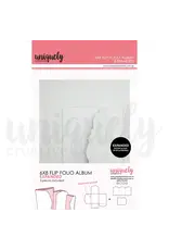 UNIQUELY CREATIVE UNIQUELY CREATIVE WHITE EXPANDED 6X8 FLIP FOLIO ALBUM