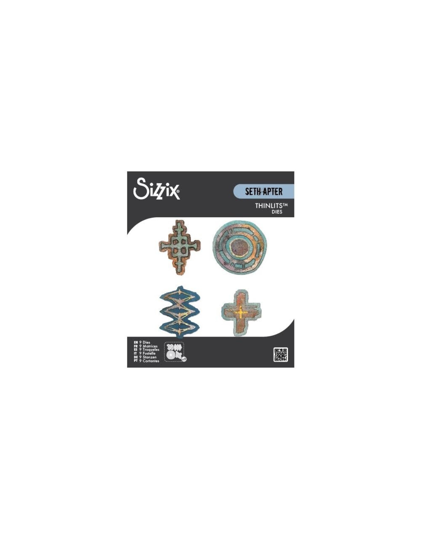 SIZZIX SIZZIX SETH APTER THINLITS ROUNDABOUTS DIE SET