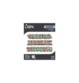 SIZZIX SIZZIX SETH APTER THINLITS WORD WAFERS #1 DIE SET