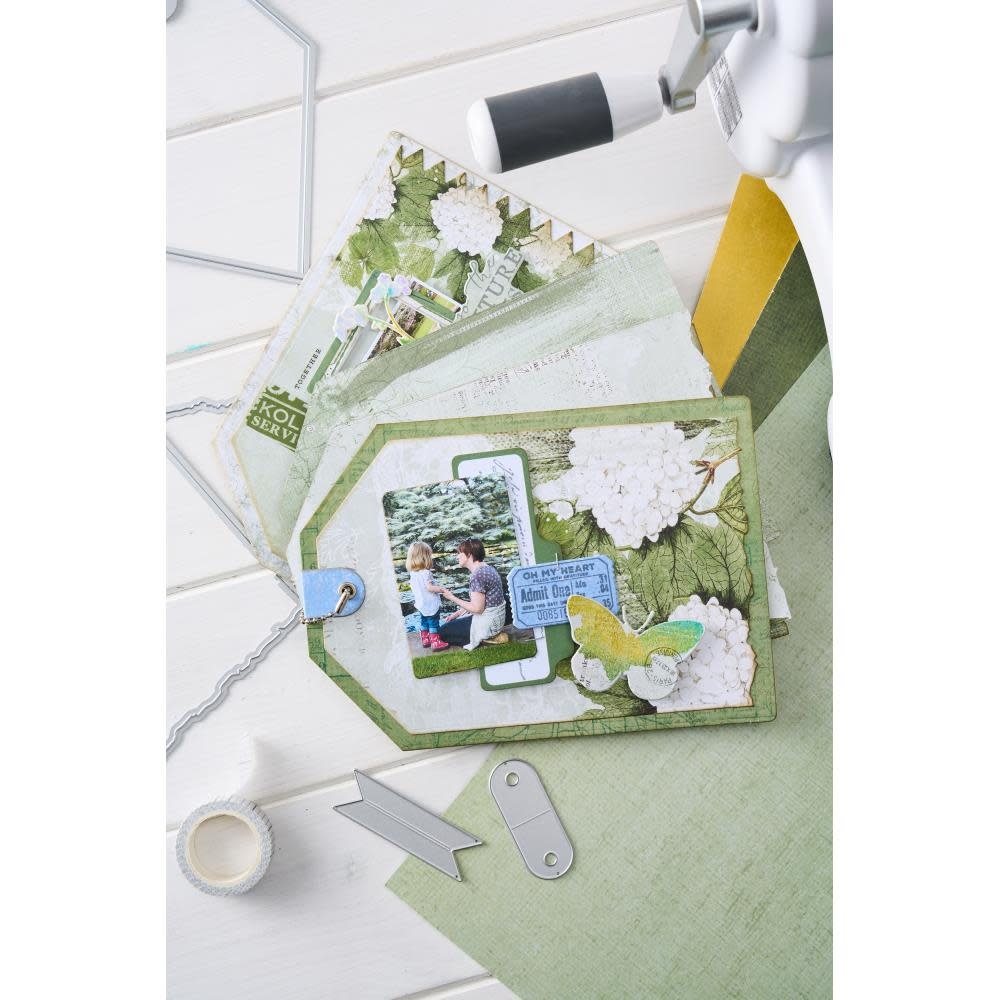 SIZZIX SIZZIX 49 AND MARKET THINLITS LARGE TAGS DIE SET
