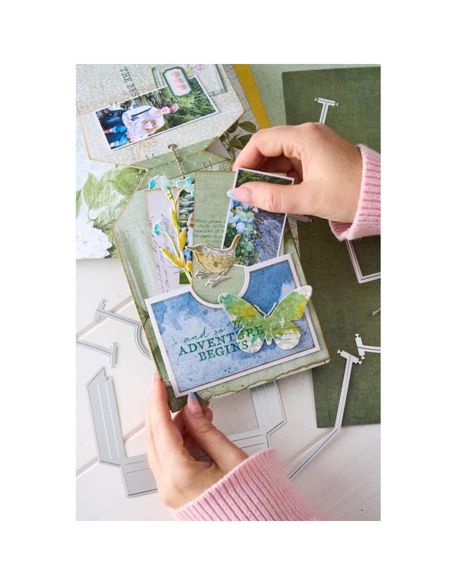 SIZZIX SIZZIX 49 AND MARKET THINLITS POCKETS DIE SET