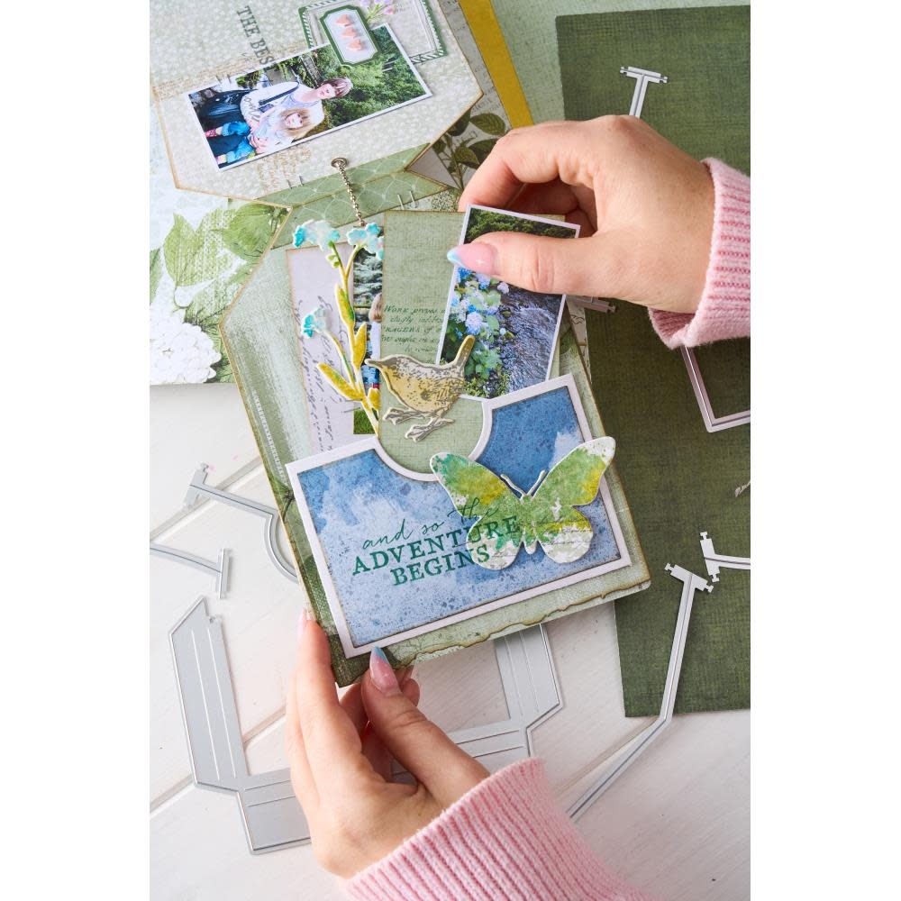 SIZZIX SIZZIX 49 AND MARKET THINLITS POCKETS DIE SET