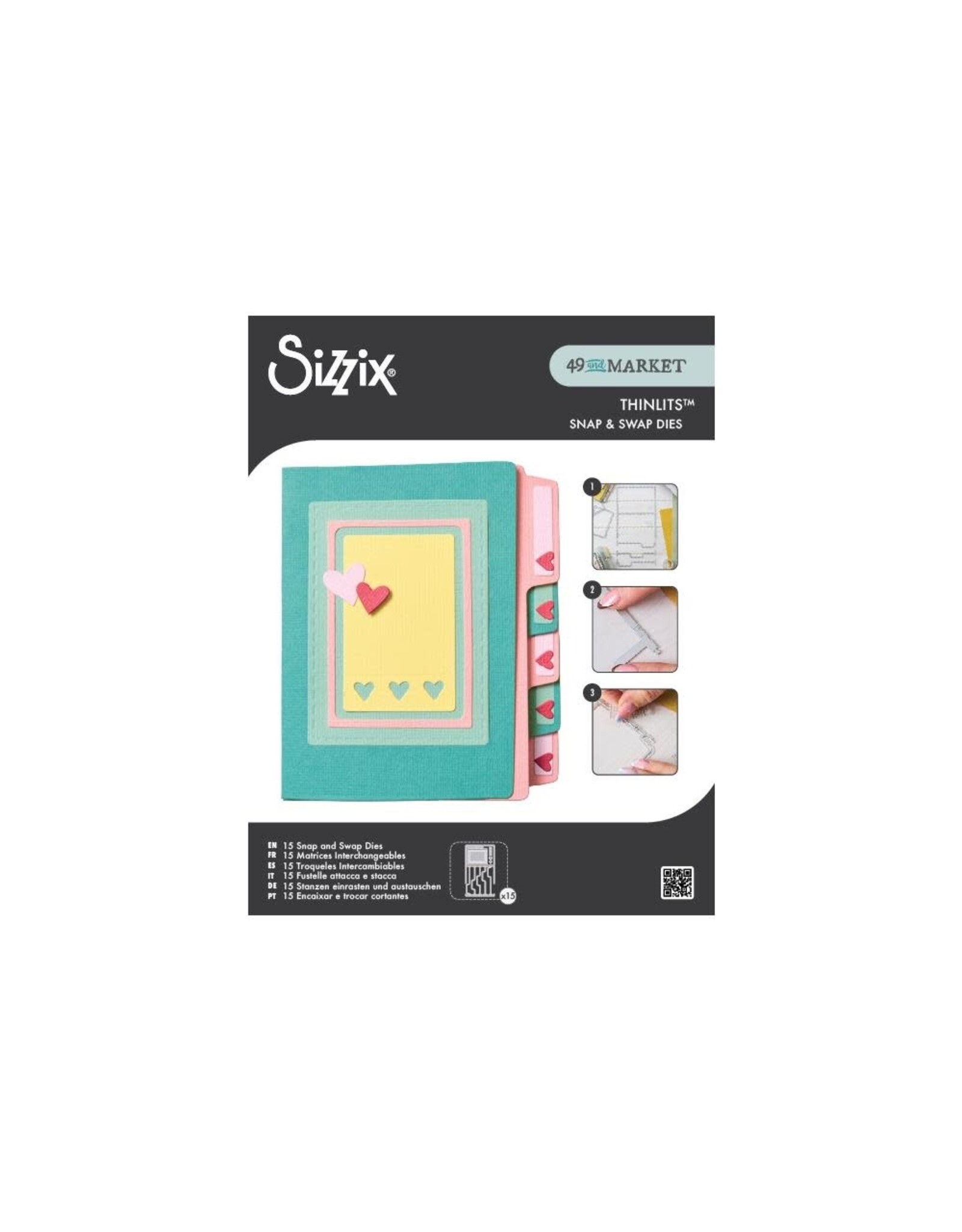 SIZZIX SIZZIX 49 AND MARKET THINLITS FILE FOLDERS DIE SET