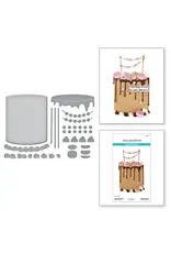 SPELLBINDERS SPELLBINDERS NINA BOETTCHER BOUGIE BIRTHDAY COLLECTION GANACHE GATEAU ETCHED DIE SET