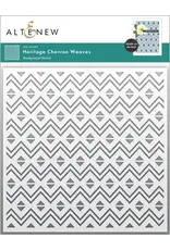 ALTENEW ALTENEW HERITAGE CHEVRON WEAVES 6x6 BACKGROUND STENCIL