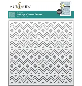 ALTENEW ALTENEW HERITAGE CHEVRON WEAVES 6x6 BACKGROUND STENCIL
