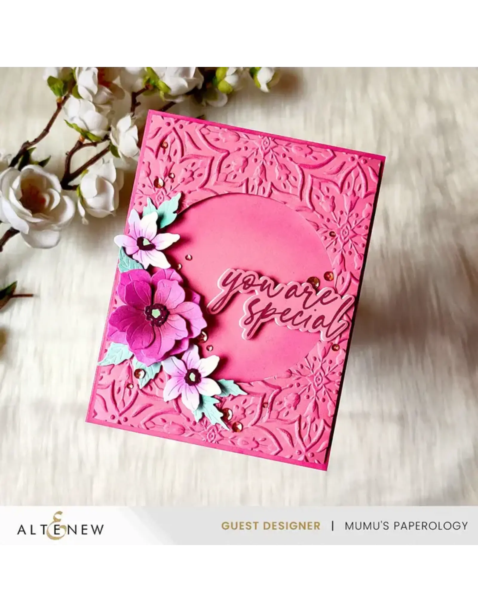ALTENEW ALTENEW BLOOMING DOILY CHARM 3D EMBOSSING FOLDER
