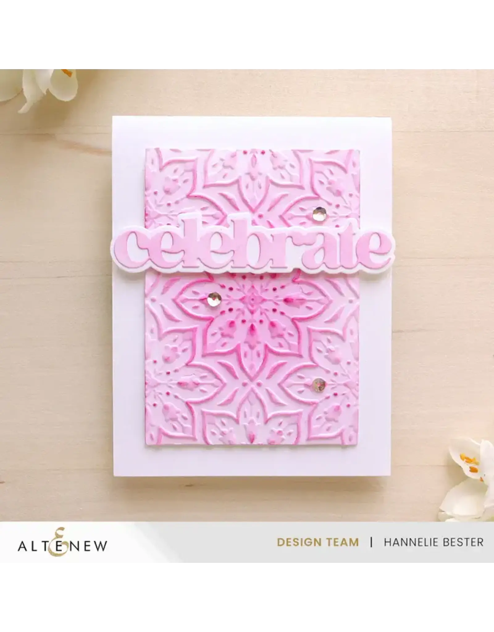 ALTENEW ALTENEW BLOOMING DOILY CHARM 3D EMBOSSING FOLDER
