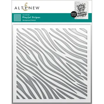 ALTENEW ALTENEW PLAYFUL STRIPES 6x6 BACKGROUND STENCIL