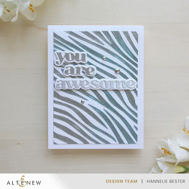 ALTENEW ALTENEW PLAYFUL STRIPES 6x6 BACKGROUND STENCIL