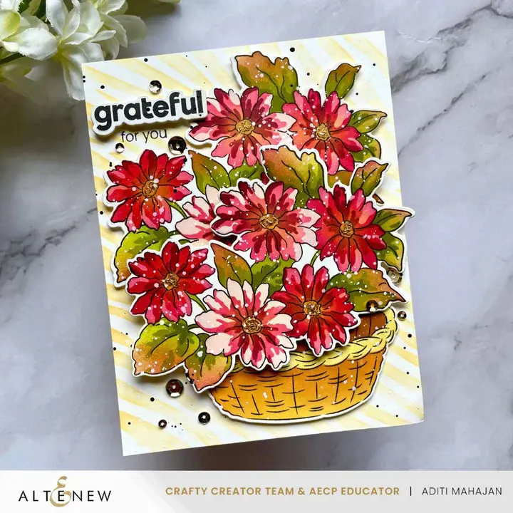 ALTENEW ALTENEW PLAYFUL STRIPES 6x6 BACKGROUND STENCIL