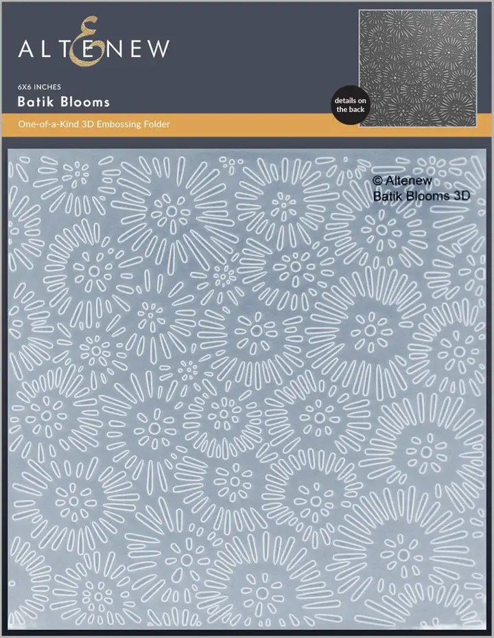 ALTENEW ALTENEW BATIK BLOOMS 3D EMBOSSING FOLDER