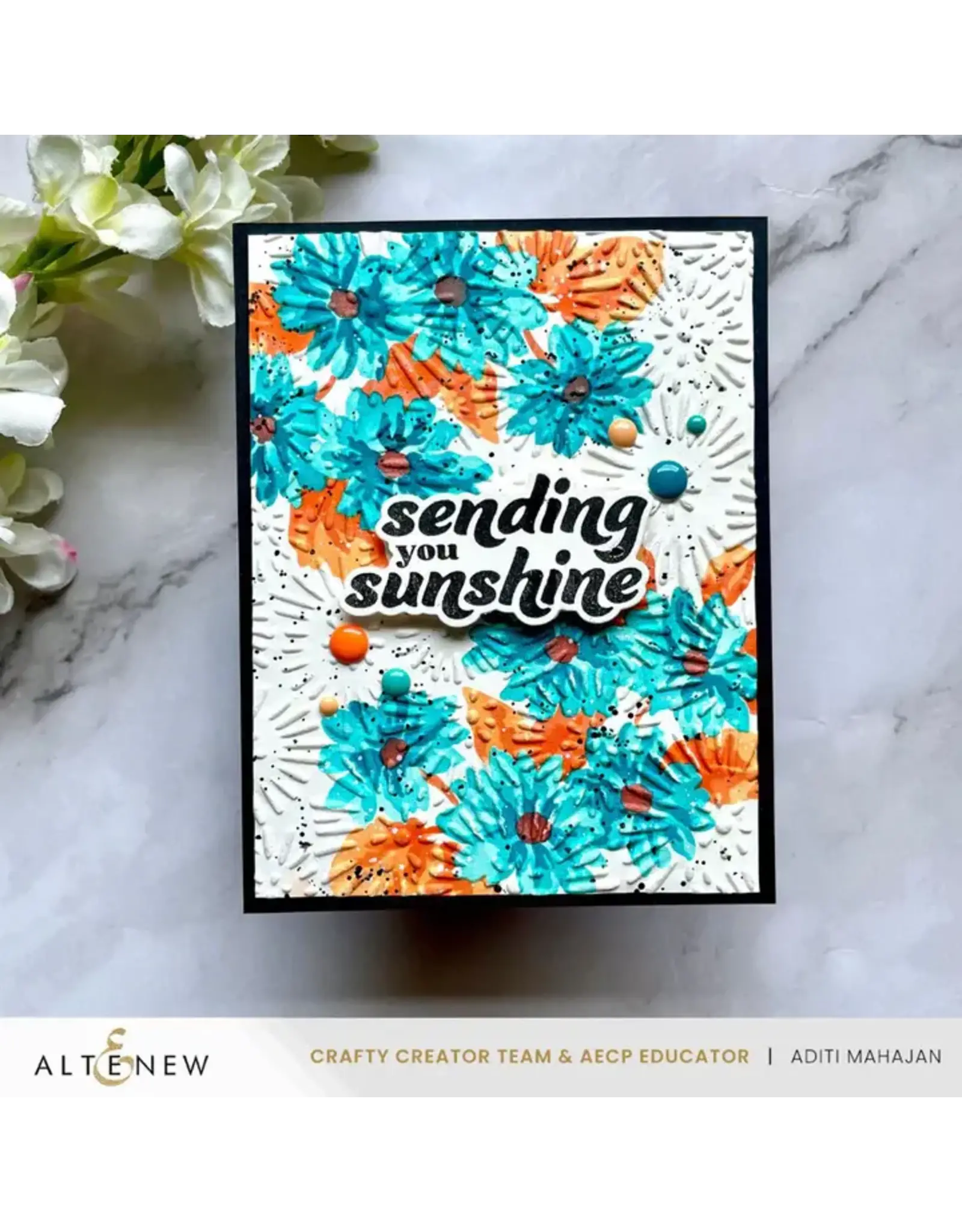 ALTENEW ALTENEW BATIK BLOOMS 3D EMBOSSING FOLDER
