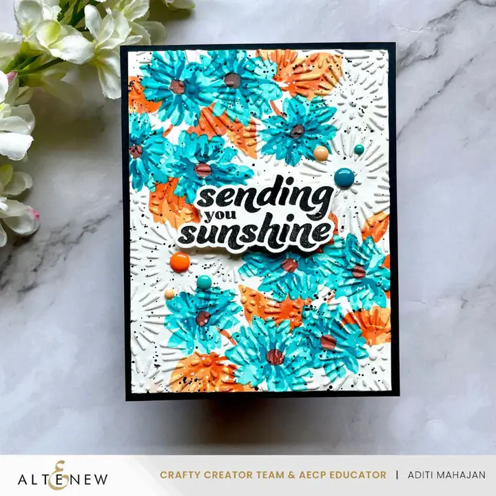 ALTENEW ALTENEW BATIK BLOOMS 3D EMBOSSING FOLDER