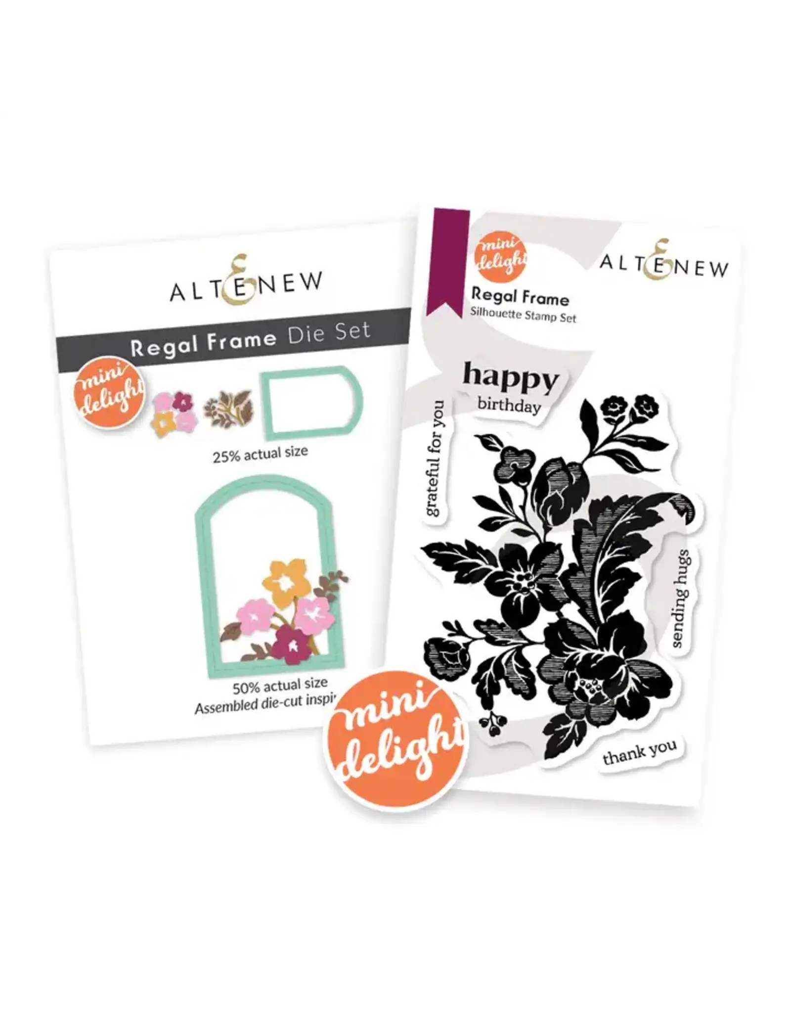 ALTENEW ALTENEW MINI DELIGHT: REGAL FRAME CLEAR STAMP & DIE SET