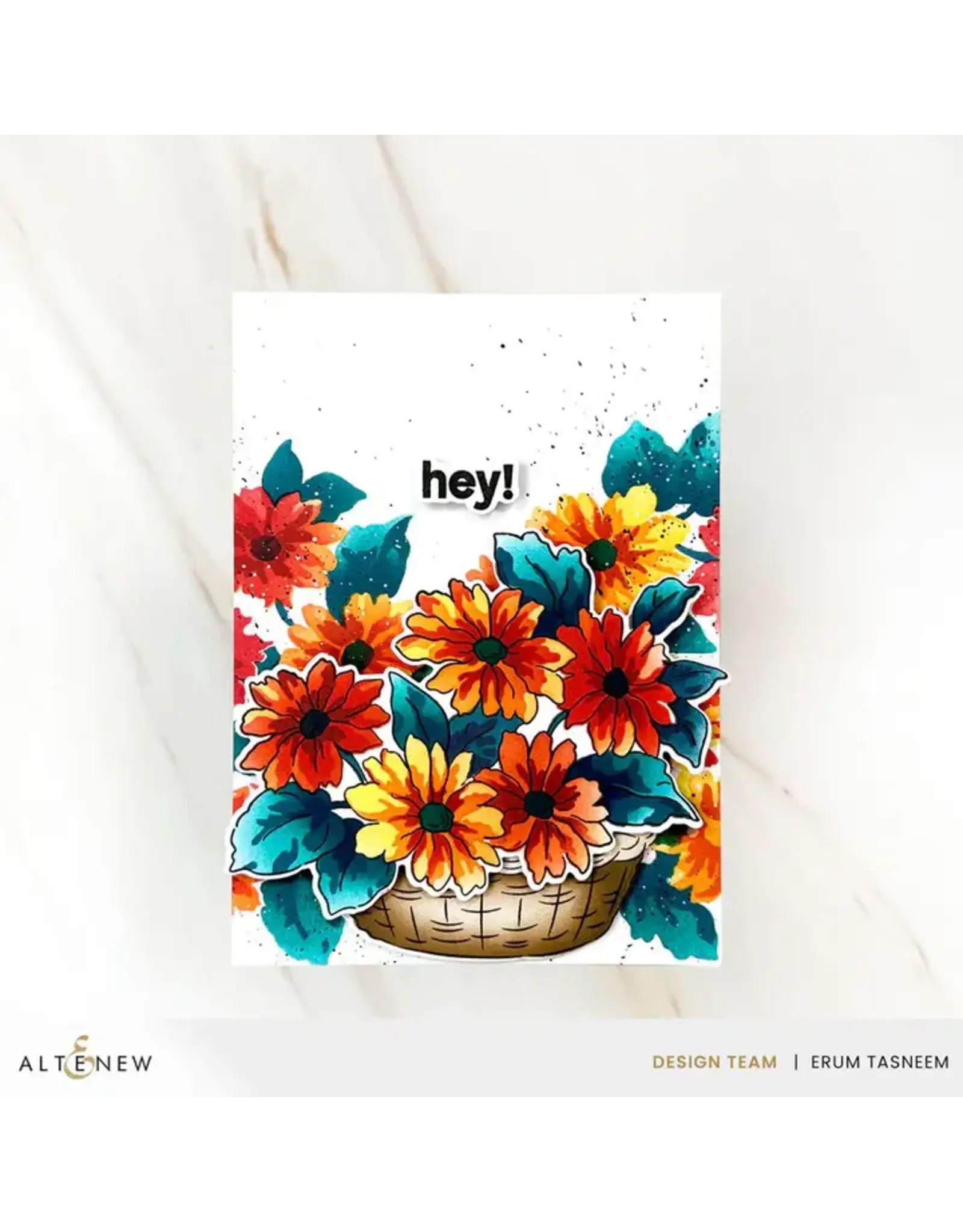 ALTENEW ALTENEW BUILD-A-GARDEN RADIANT BLOSSOMS CLEAR STAMP, DIE SET AND STENCIL SET BUNDLE