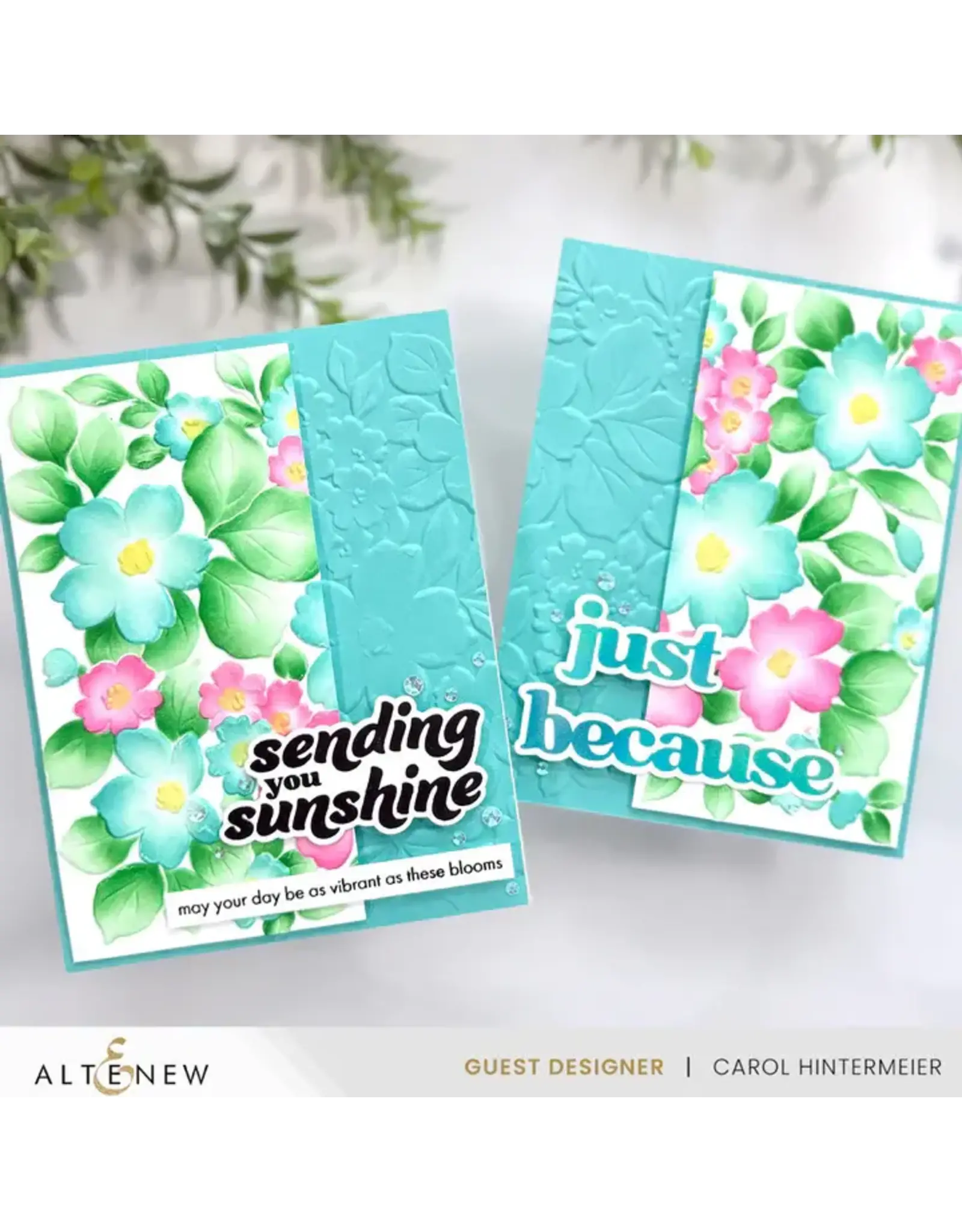 ALTENEW ALTENEW CRAFT YOUR LIFE PROJECT KIT: BOLD & BEAUTIFUL CLEAR STAMP, STENCIL SET, 3D EMBOSSING FOLDER AND DIE SET BUNDLE