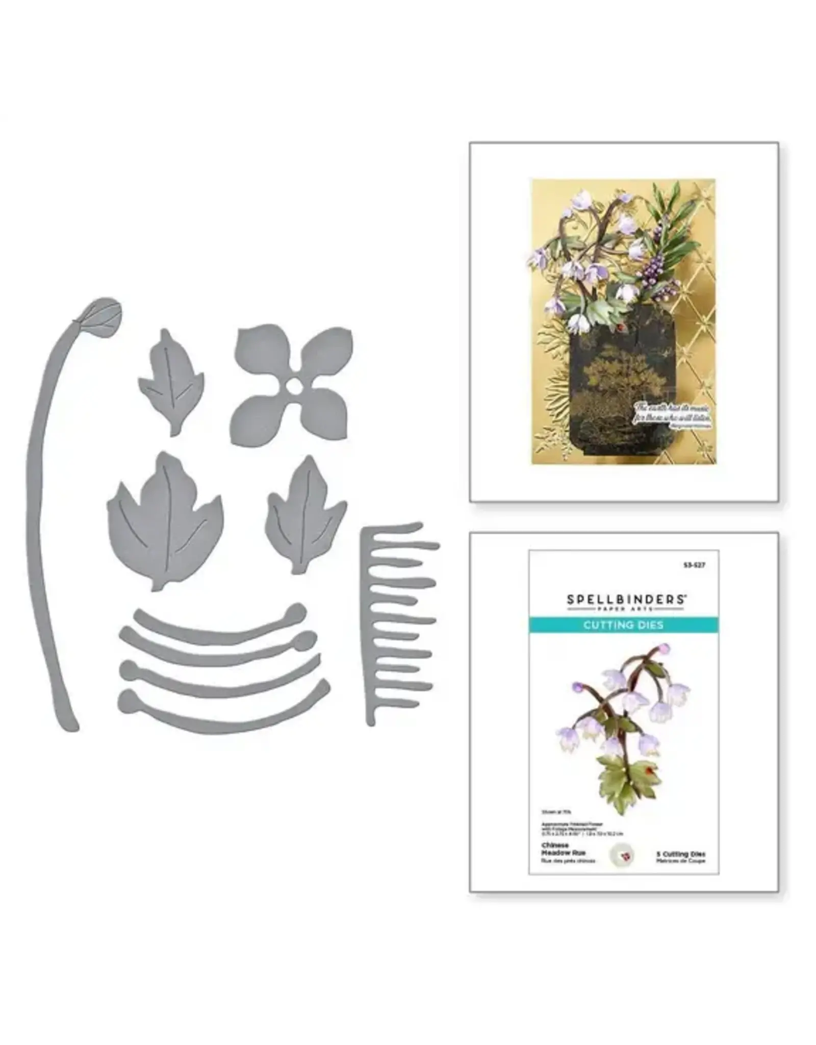 SPELLBINDERS SPELLBINDERS SUSAN TIERNEY-COCKBURN THROUGH THE MEADOW COLLECTION CHINESE MEADOW RUE ETCHED DIE SET